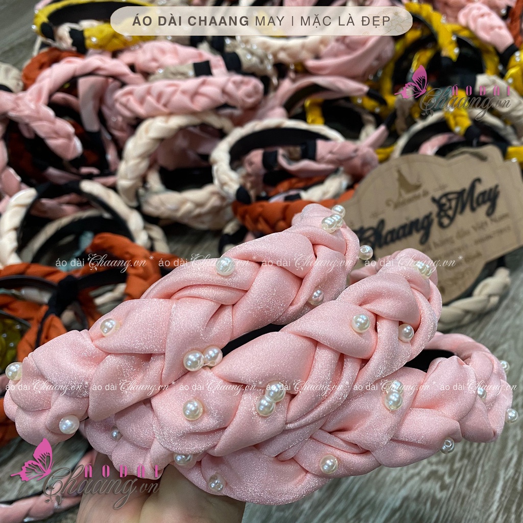 Băng đô bờm cài tóc đính đá ngọc trai nhân tạo phong cách tiểu thư MixASale #35 Băng đô bờm cài tóc đính đá ngọc trai nhân tạo phong cách tiểu thư MixASale